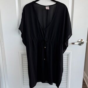 Merona Black Swim Coverup